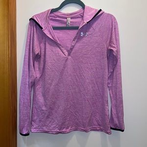 Womens Under Armour Heat Gear Pink Hoodie size small